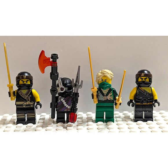 4 Pc. LEGO Ninjago Movie Character Minifigures Lot - Picture 1 of 5